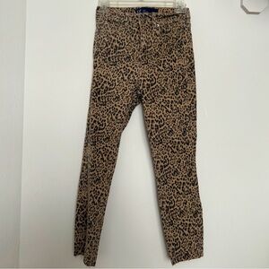 Gap Cheetah Print High Rise Universal Leggings Ankle Pants Size 0/25R